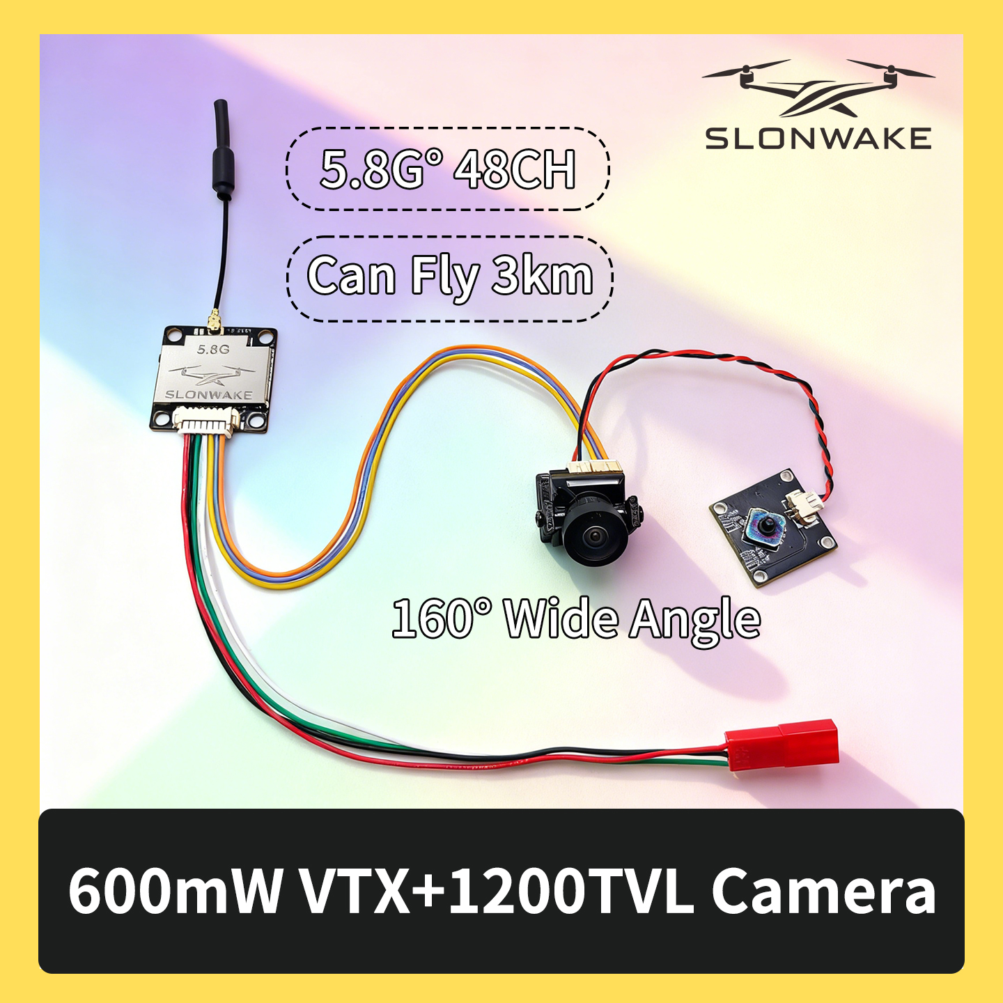 Drone Transmitter - SLONWAKE 5.8G 600mW 7-24V FPV Video
