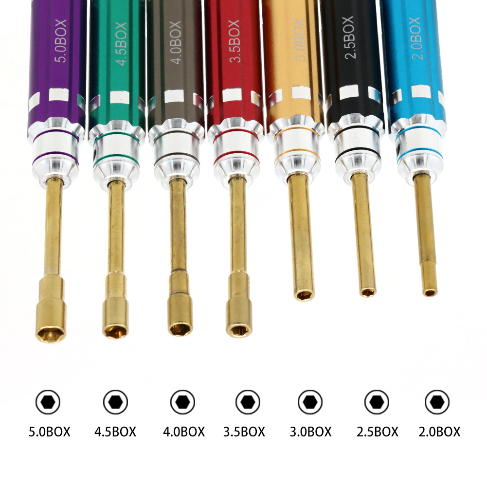 Drone Power Distribution Board - 7PCS Short Handle RC Hex Screwdriver