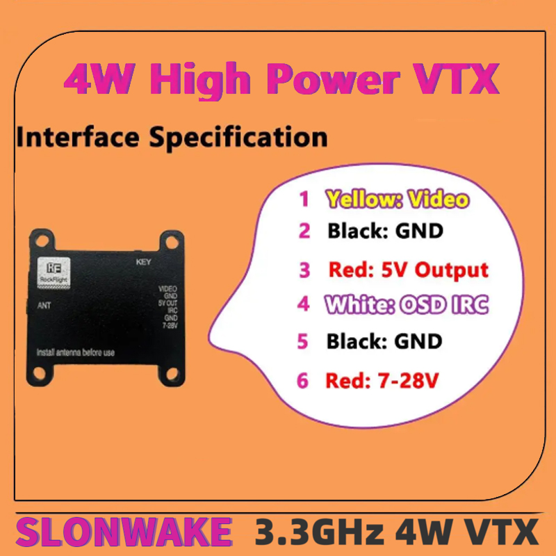 SLONWAKE FPV 3.3G 16CH 4000mW  - Drone Antenna 리뷰 및 가격