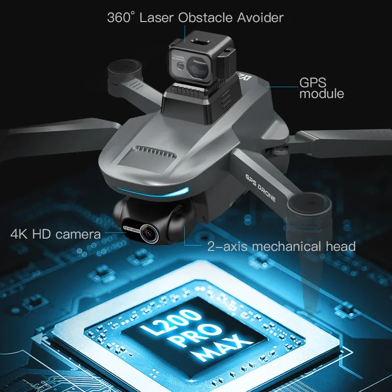 L200 PRO MAX Drone 4K 2-Axis P - Drone Gps Mount 리뷰 및 가격