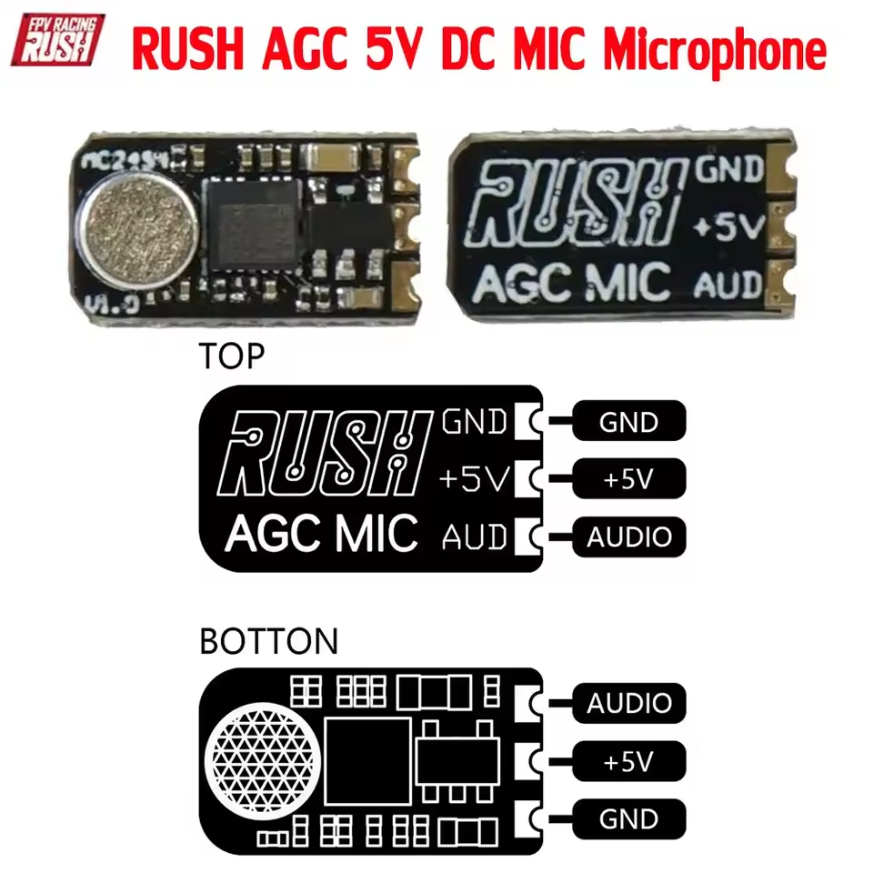 RUSHFPV RUSH AGC 5V DC MIC Mic - Drone Receiver 리뷰 및 가격