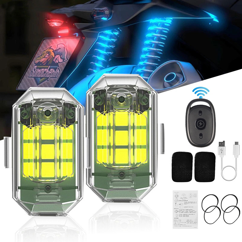 1/2/4Pc Remote Motorcycle Ligh - Drone Led Light 리뷰 및 가격