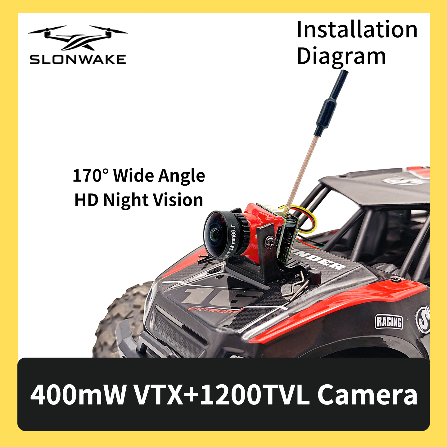 SLONWAKE 5.8G 48CH FPV 400mw V - Drone Transmitter 리뷰 및 가격