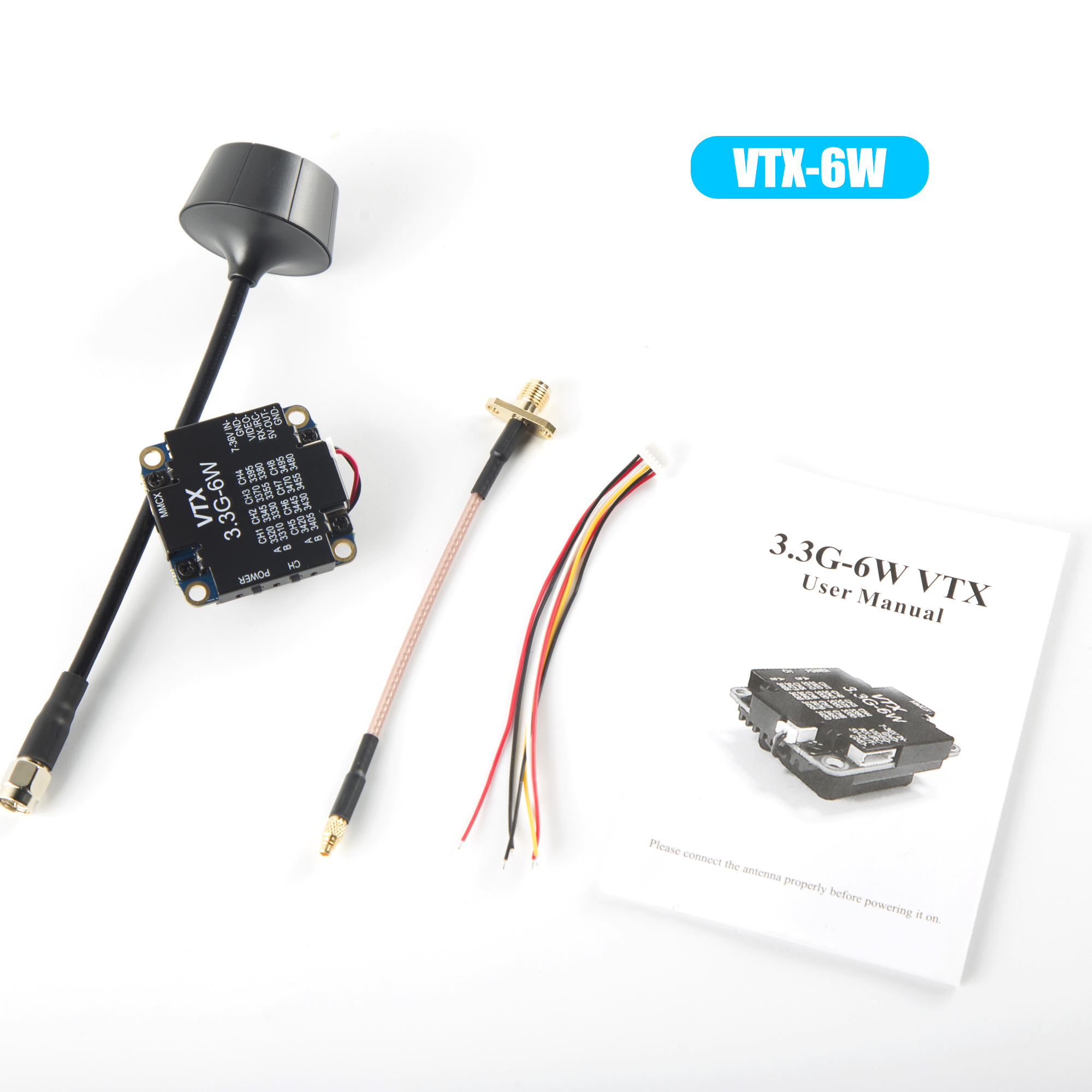 FPV Video Transmitter 3.3G 6W  - Drone Transmitter 리뷰 및 가격