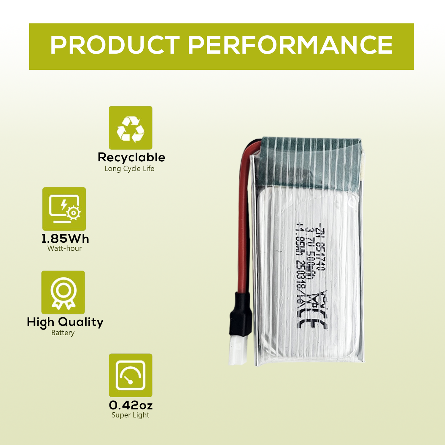 5Pcs 3.7V 500mAh LiPo Batterie - Drone Charger 리뷰 및 가격